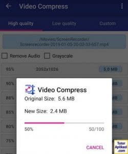 Cara Kompres Video di Android