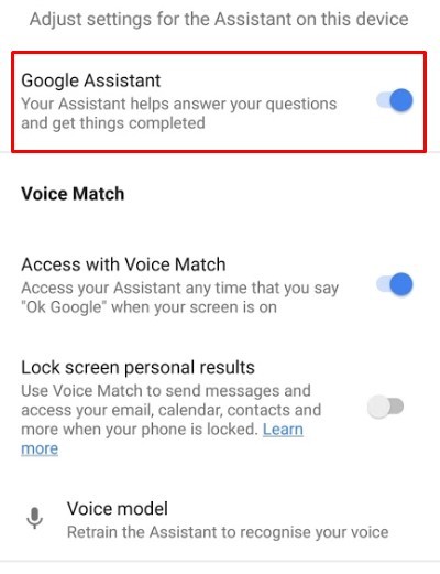 Cara mematikan google assistant