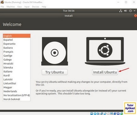 cara install ubuntu